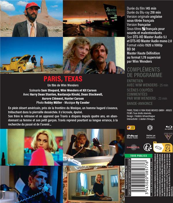 Paris, Texas – Blu-ray