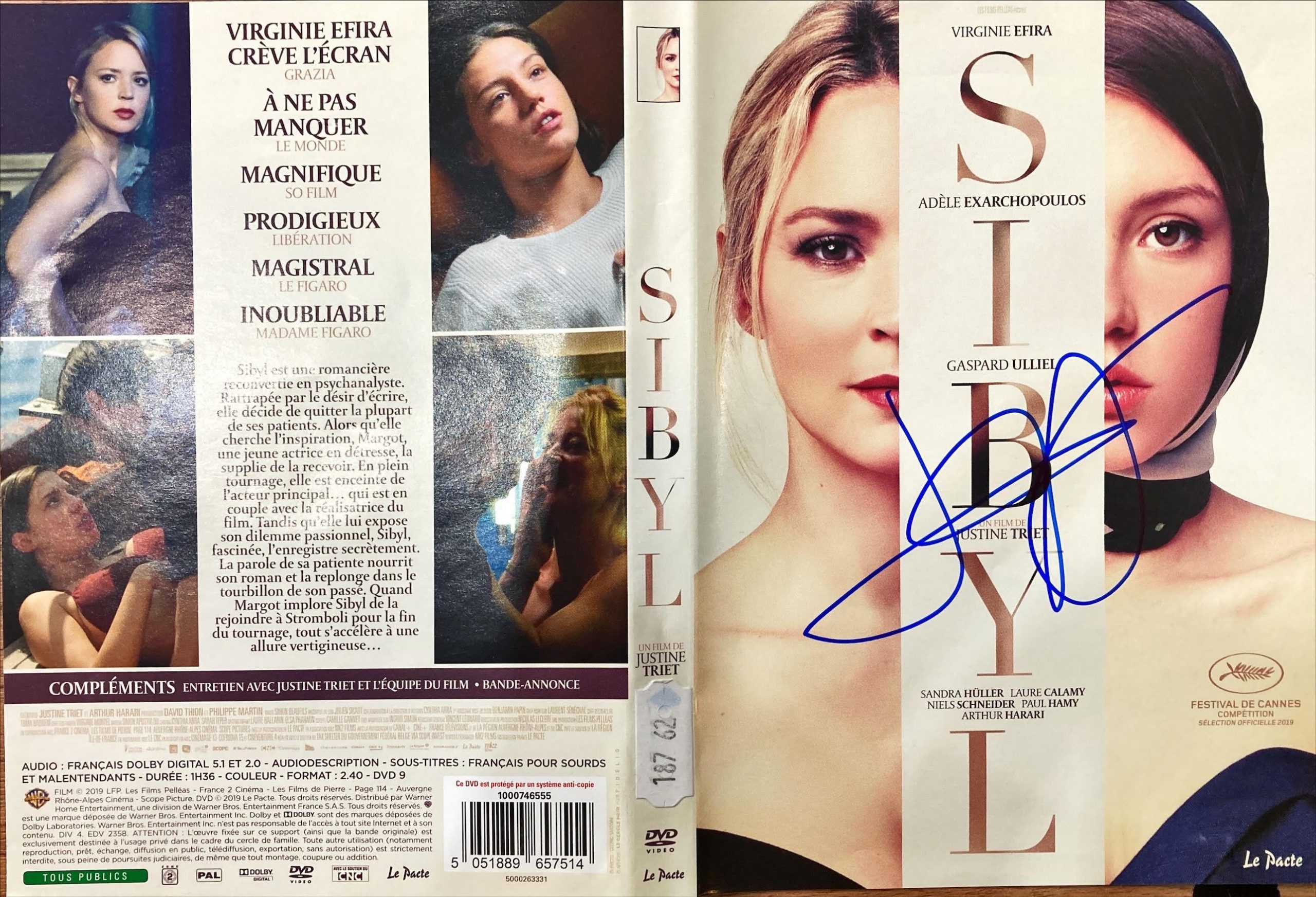 Sibyl – Jaquette signée par Justine Triet