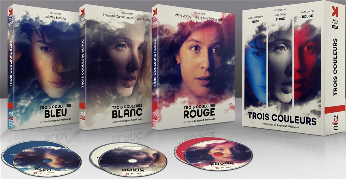 Coffret Trois couleurs : Bleu, Blanc, Rouge – 4K Ultra HD + Blu-ray