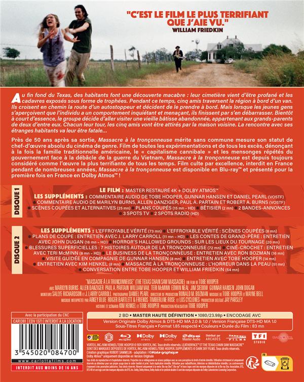 Massacre à la tronçonneuse – Blu-ray + Blu-ray bonus