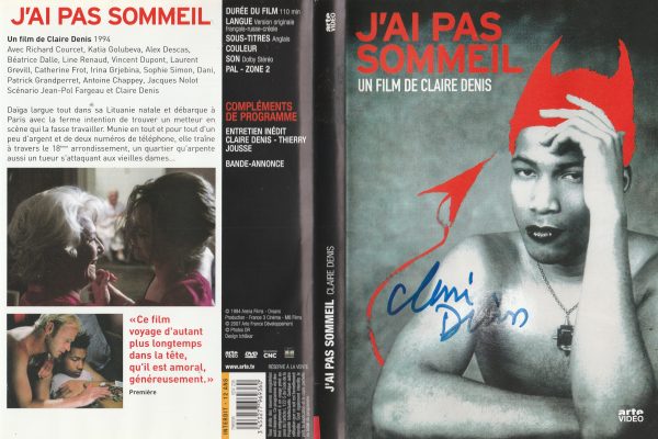 J'ai pas sommeil – Jaquette signée par Claire Denis