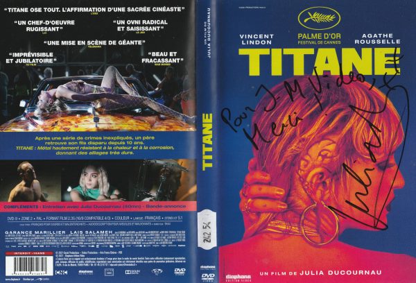 Titane – Jaquette signée par Julia Ducournau