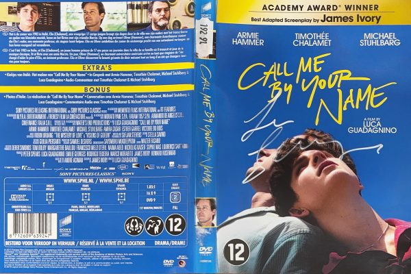Call Me By Your Name - Jaquette signée par Luca Guadagnino