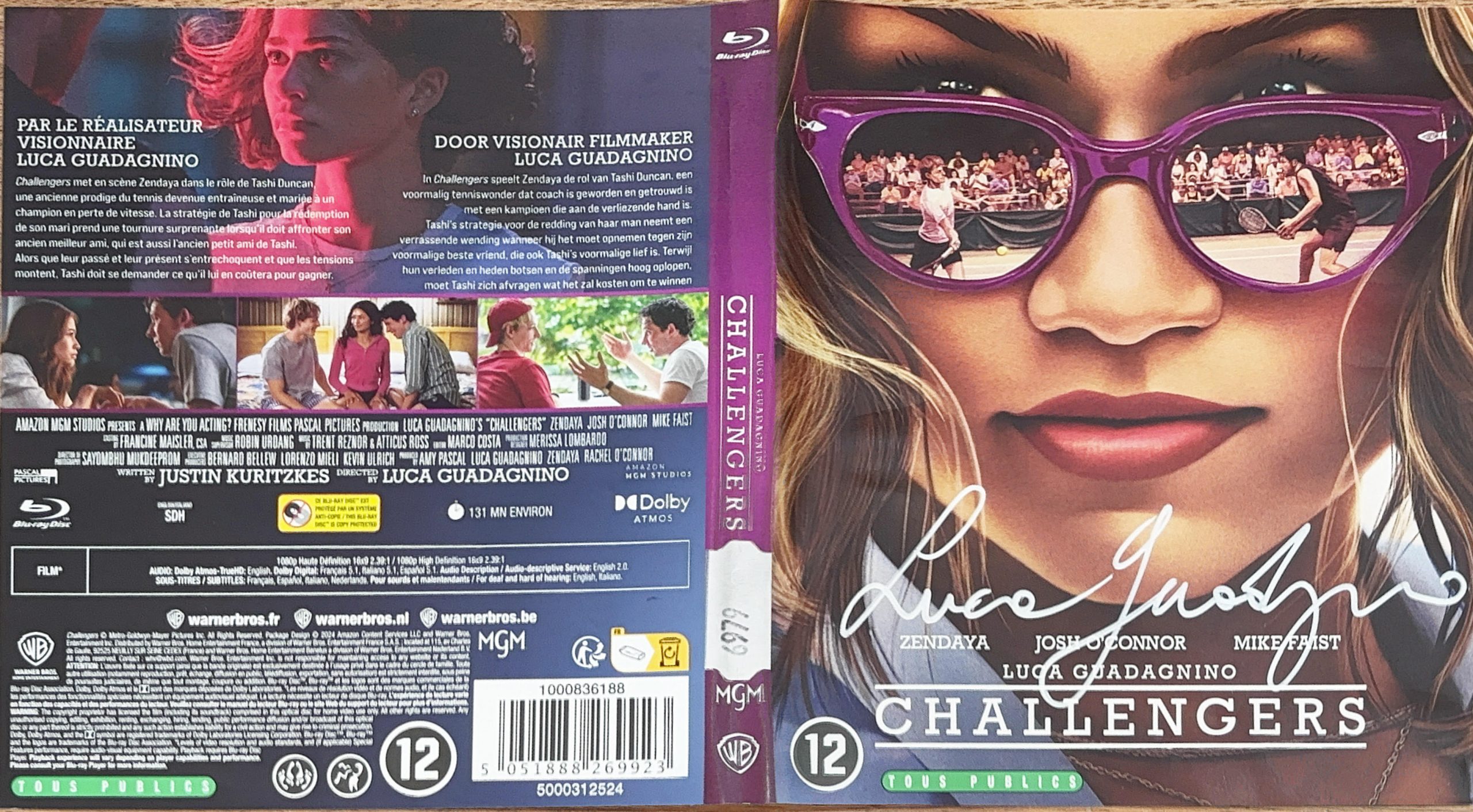 Challengers – Jaquette signée par Luca Guadagnino