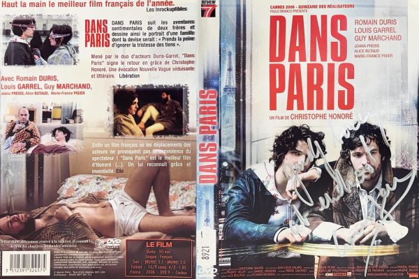 Dans Paris - Jaquette signée par Louis Garrel