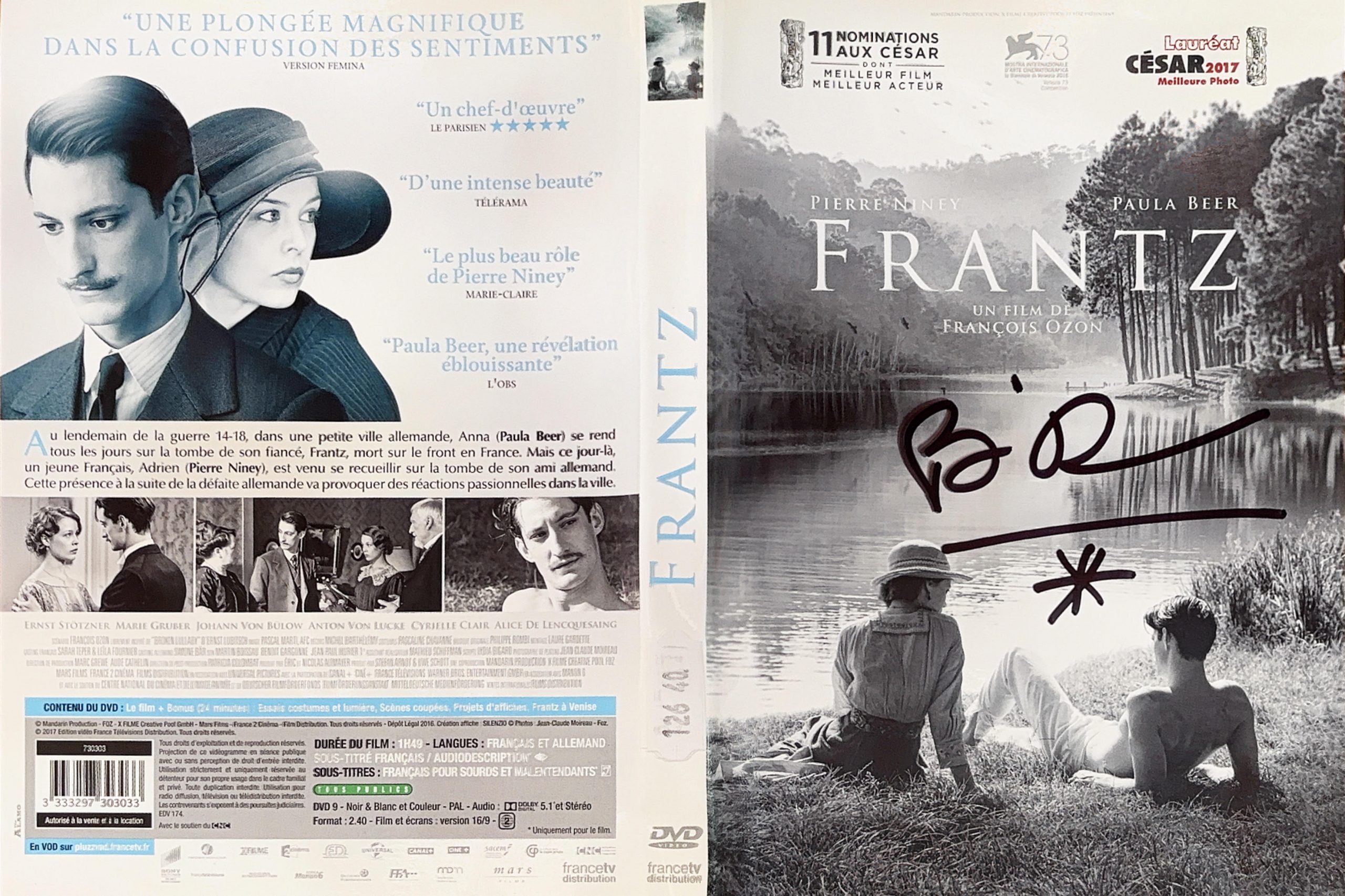Frantz – Jaquette signée par François Ozon