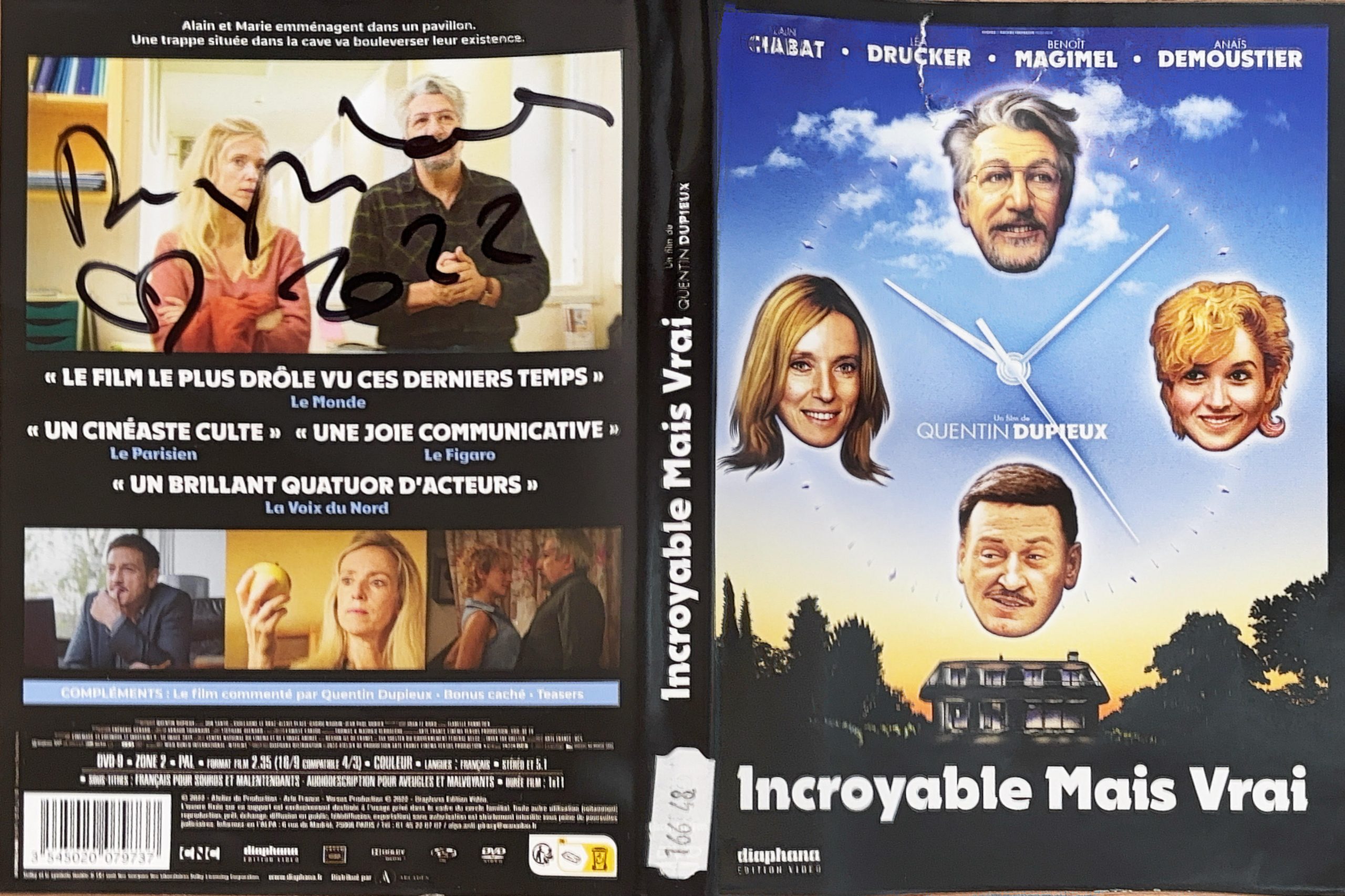 Incroyable mais vrai – Jaquette signée par Quentin Dupieux