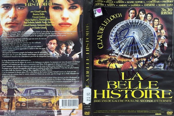 La Belle Histoire - Jaquette signée par Claude Lelouch