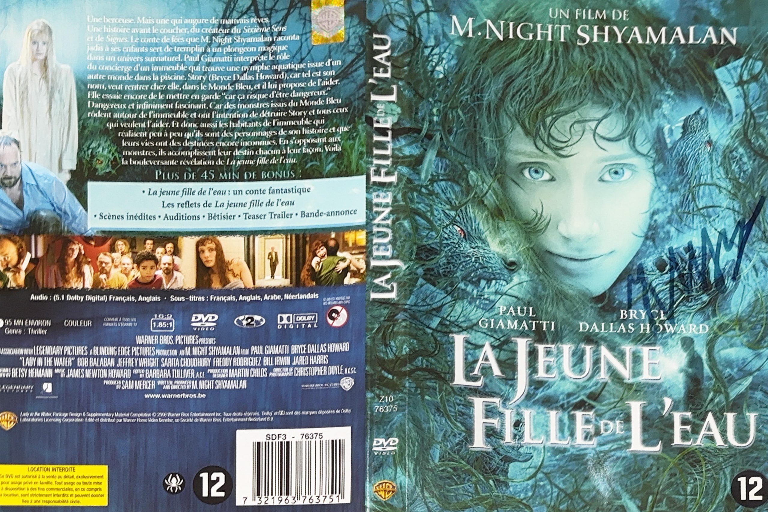 La jeune fille de l&rsquo;eau – Jaquette signée par M. Night Shyamalan