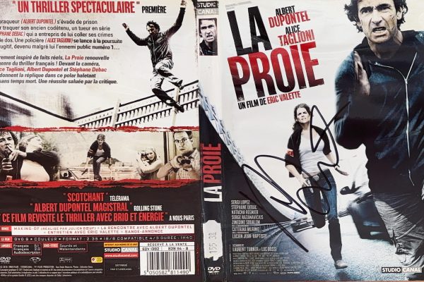 La Proie - Jaquette signée par Albert Dupontel