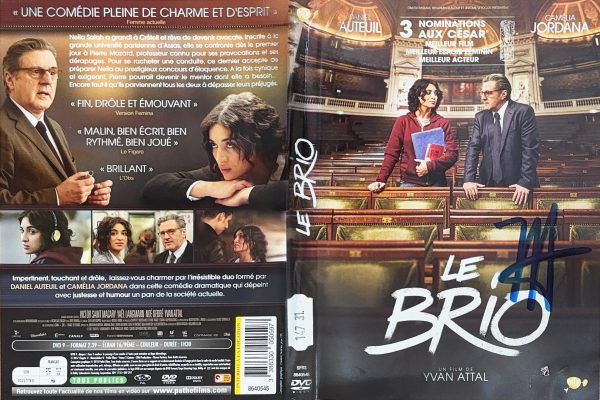 Le Brio - Jaquette signée par Yvan Attal