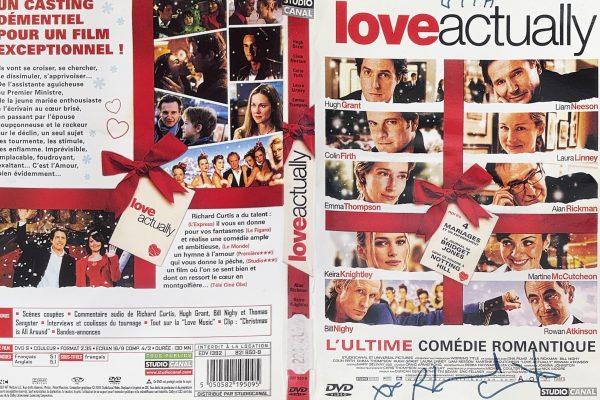 Love Actually - Jaquette signée par Richard Curtis