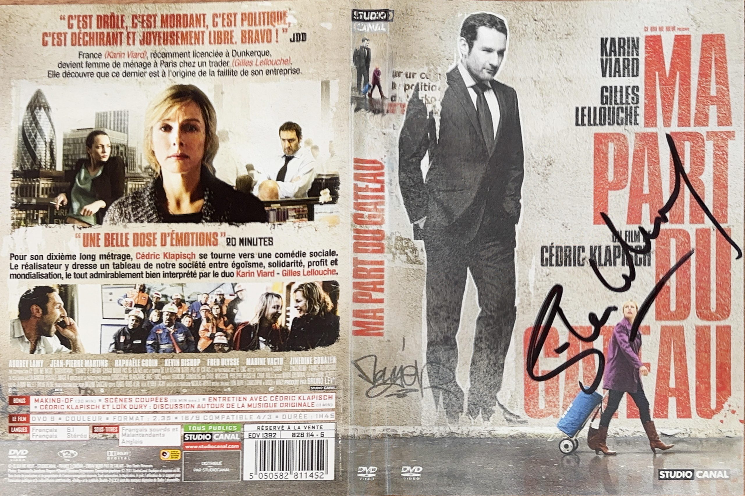 Ma Part du Gateau – Jaquette signée par Gilles Lellouche