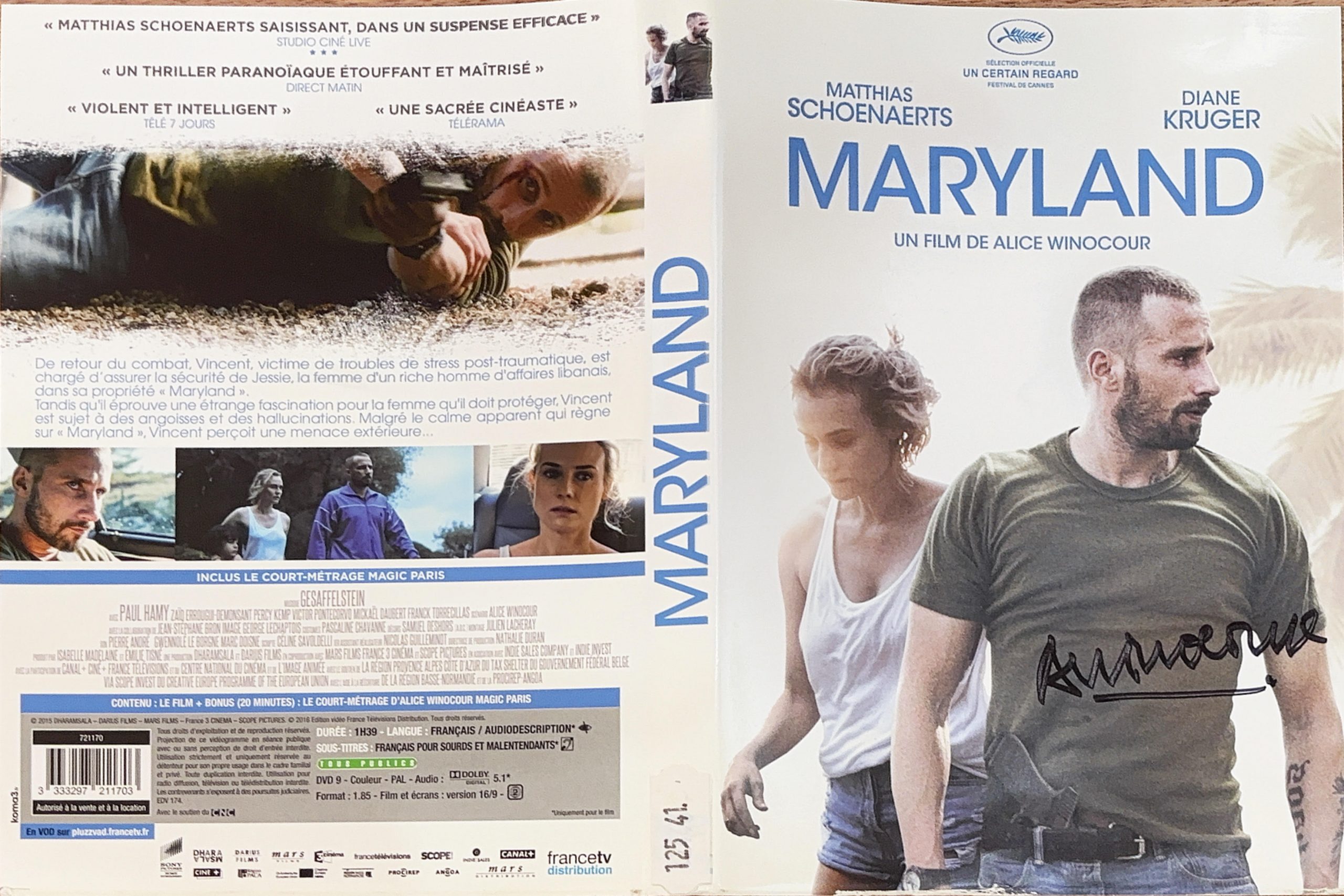 Maryland – Jaquette signée par Alice Winocour