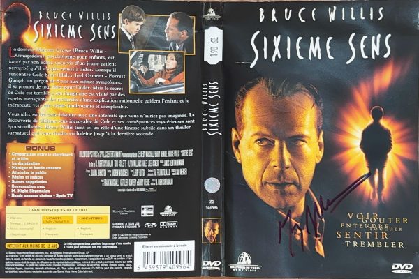 Sixième Sens - Jaquette signée par M. Night Shyamalan