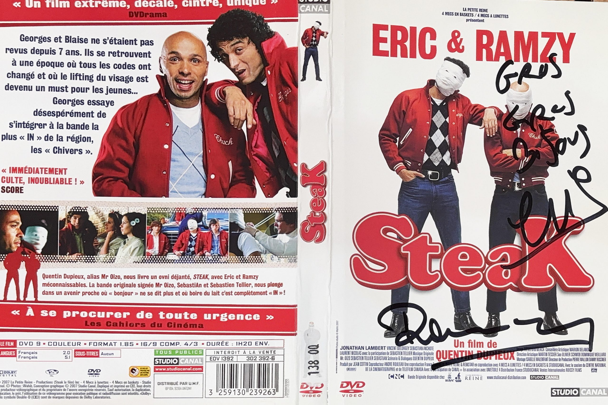 Steak – Jaquette signée par Eric et Ramzy