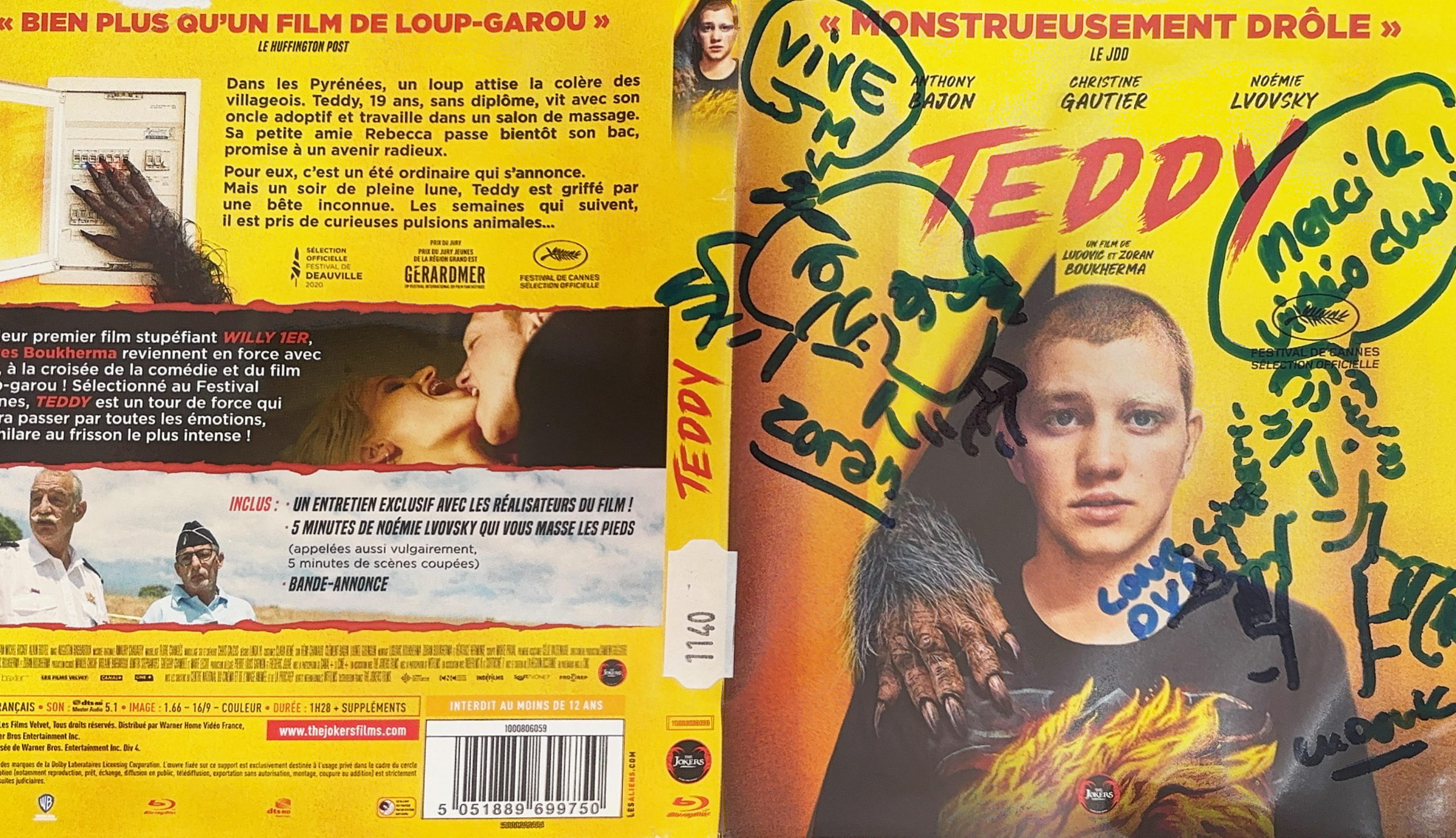 Teddy – Jaquette signée par Ludovic et Zoran Boukherma
