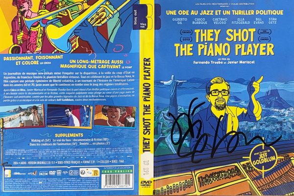 They Shot the Piano Player - Jaquette signée par Jeff Goldblum