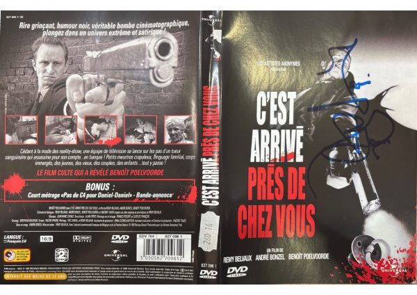 C'est arrivé près de chez vous – Jaquette signée par Benoît Poelvoorde