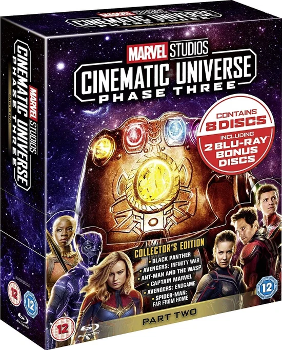 Marvel Cinematic Universe Phase 3 Part 2 Box Set - 8 Blu-ray