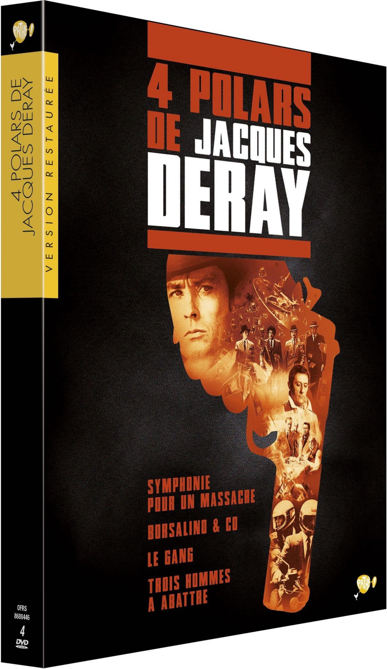 Jacques Deray – 4 films : Symphonie pour un massacre + Borsalino & Co. + Le Gang + Trois hommes à abattre –