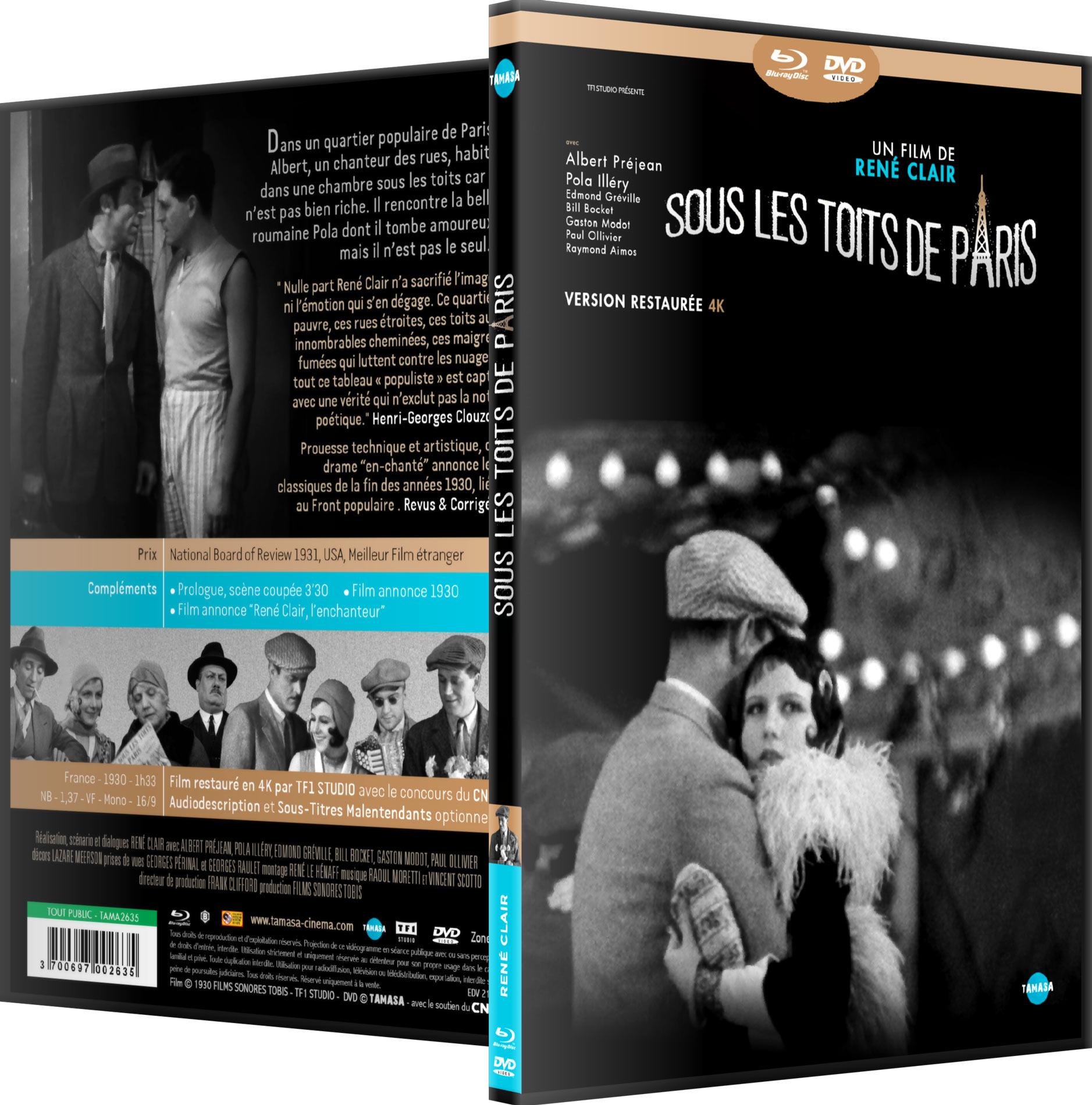 Sous les toits de Paris – Blu-ray + DVD