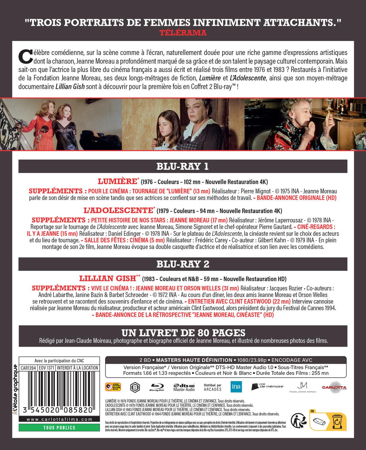 Jeanne Moreau Cinéaste – Blu-ray