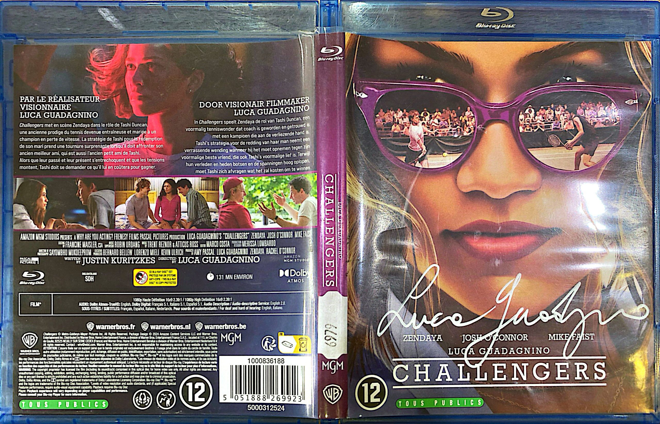 Challengers – Jaquette signée par Luca Guadagnino
