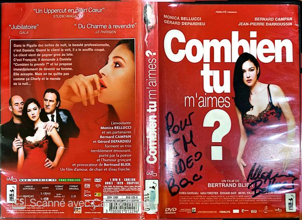 Combien tu m'aimes ?- Jaquette signée par Monica Bellucci