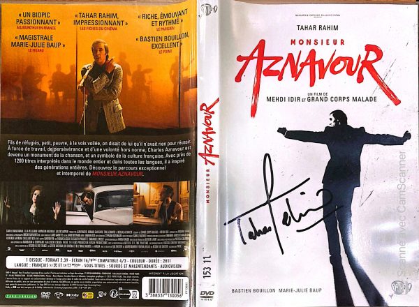 Monsieur Aznavour - Jaquette signée par Tahar Rahim